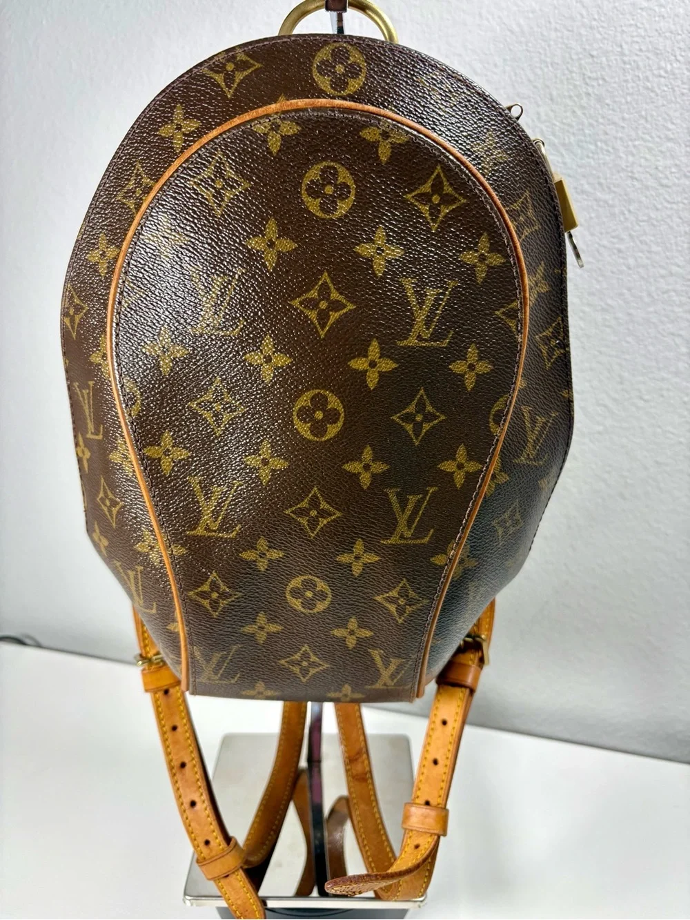 LOUIS VUITTON Vintage Monogram Ellipse Sac a Dos Backpack W/Lock & Dust bag